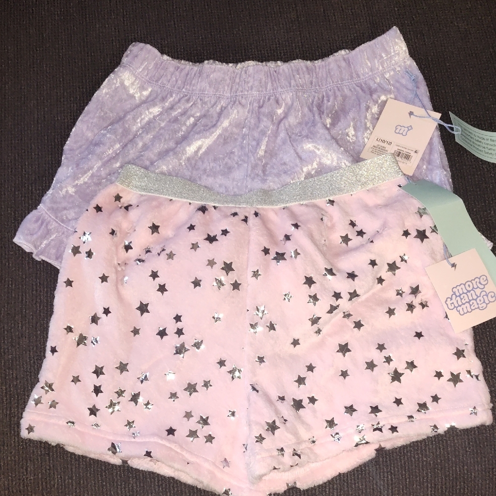 Pink and Purple Star Shorts Set